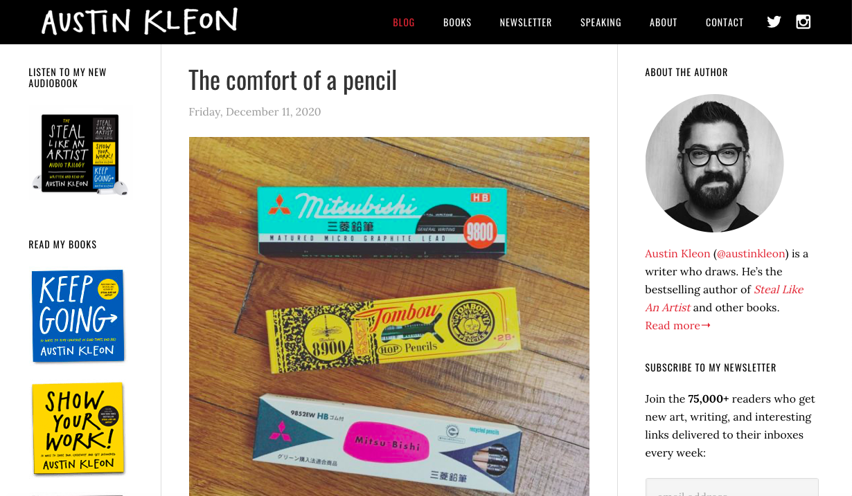Austin Kleon Blog