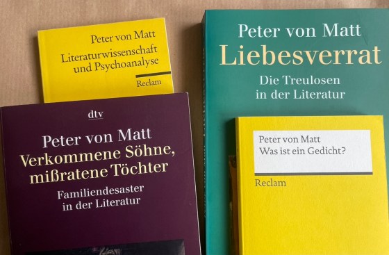 Verschiedene Buchtitel Peter von Matts